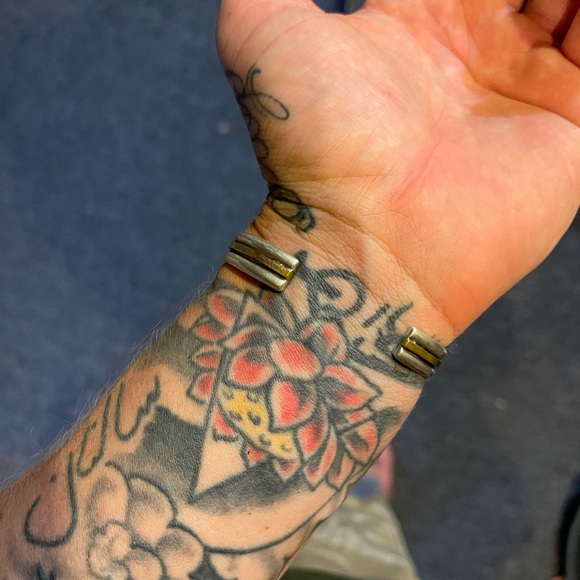 Gold and silver bracelet. - Picture 4 of 13